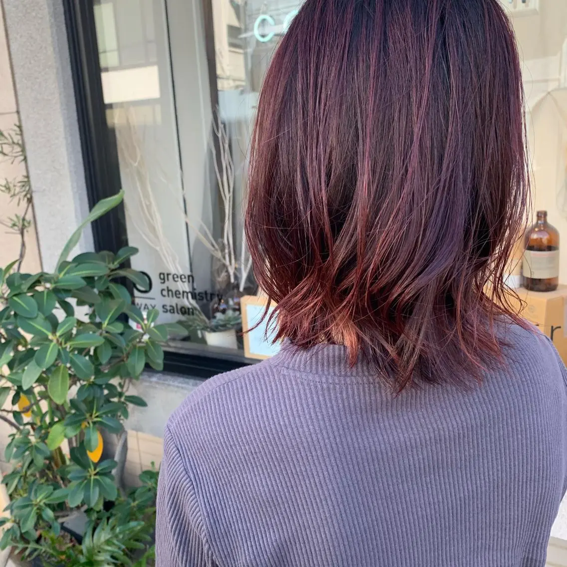 ショート カット ヘアカラー トリートメント 艶髪color💎髪 質改善ストレート大吉のヘアスタイル