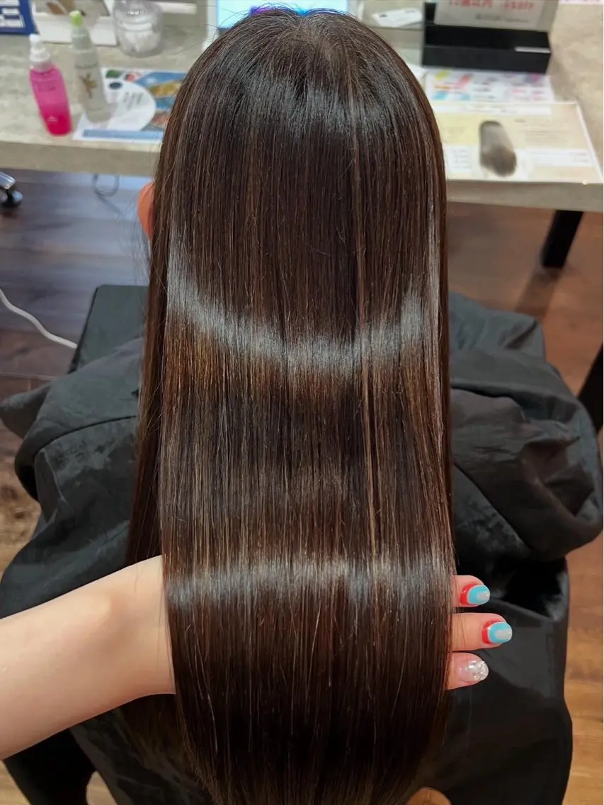 ロング カラー パーマ ブリーチ 髪質改善 ロング トリートメント 酸性ストレート カット ヘアカラー 縮毛矯正 💎髪質改善専門 jewel boxのヘアスタイル