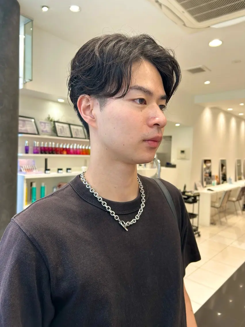 パーマ メンズ パーマ オオタ ユイナ🌈のヘアスタイル