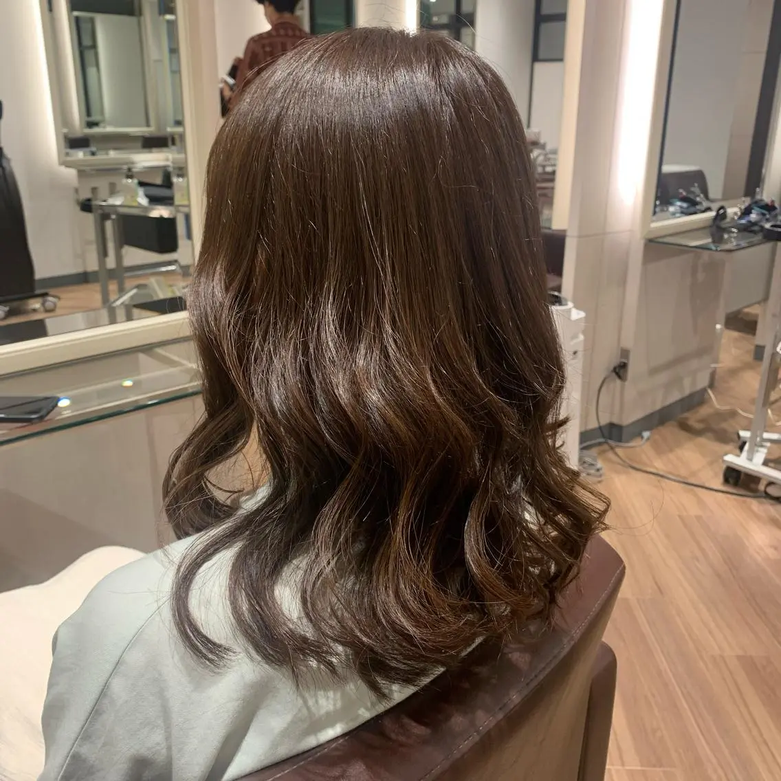 セミロング カラー ヘアカラー ショートカット🧸 ごとうさなのヘアスタイル