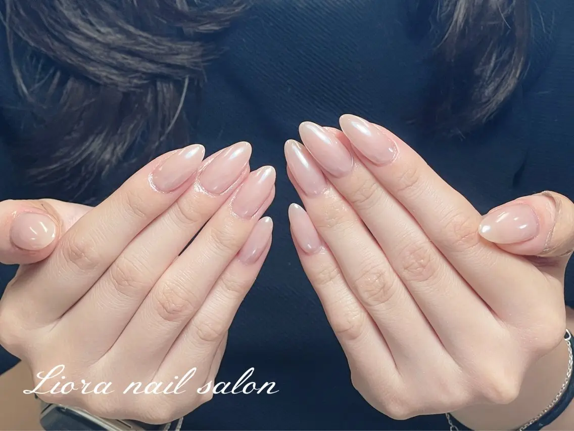 ネイル チークネイル フットネイル フレンチネイル ジェルネイル ガーリー ハンドネイル Liora nailのネイルデザイン