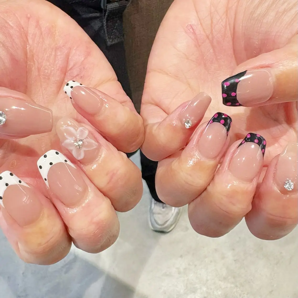 ネイル フレンチネイル 持ち込み Ayu ‪ꕤ︎︎｡°⋆のネイルデザイン