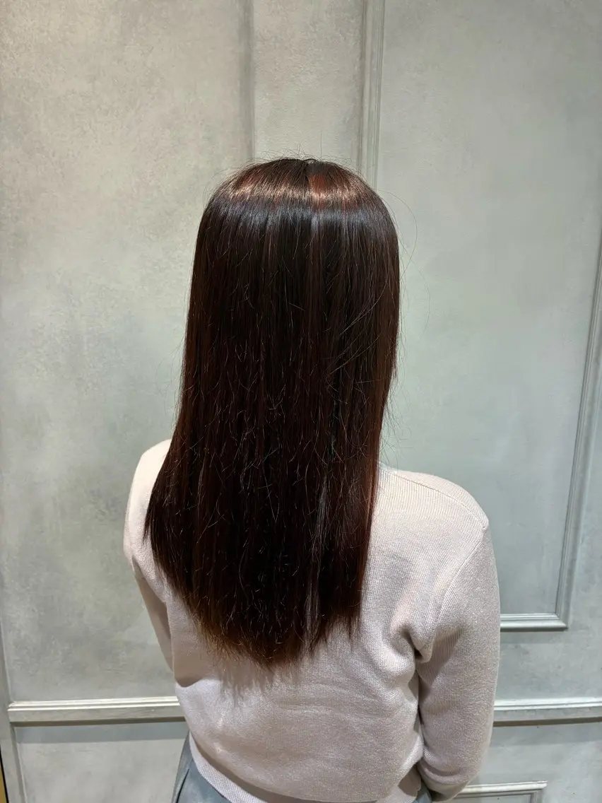ロング カラー ヘアカラー 白澤 流輝のヘアスタイル