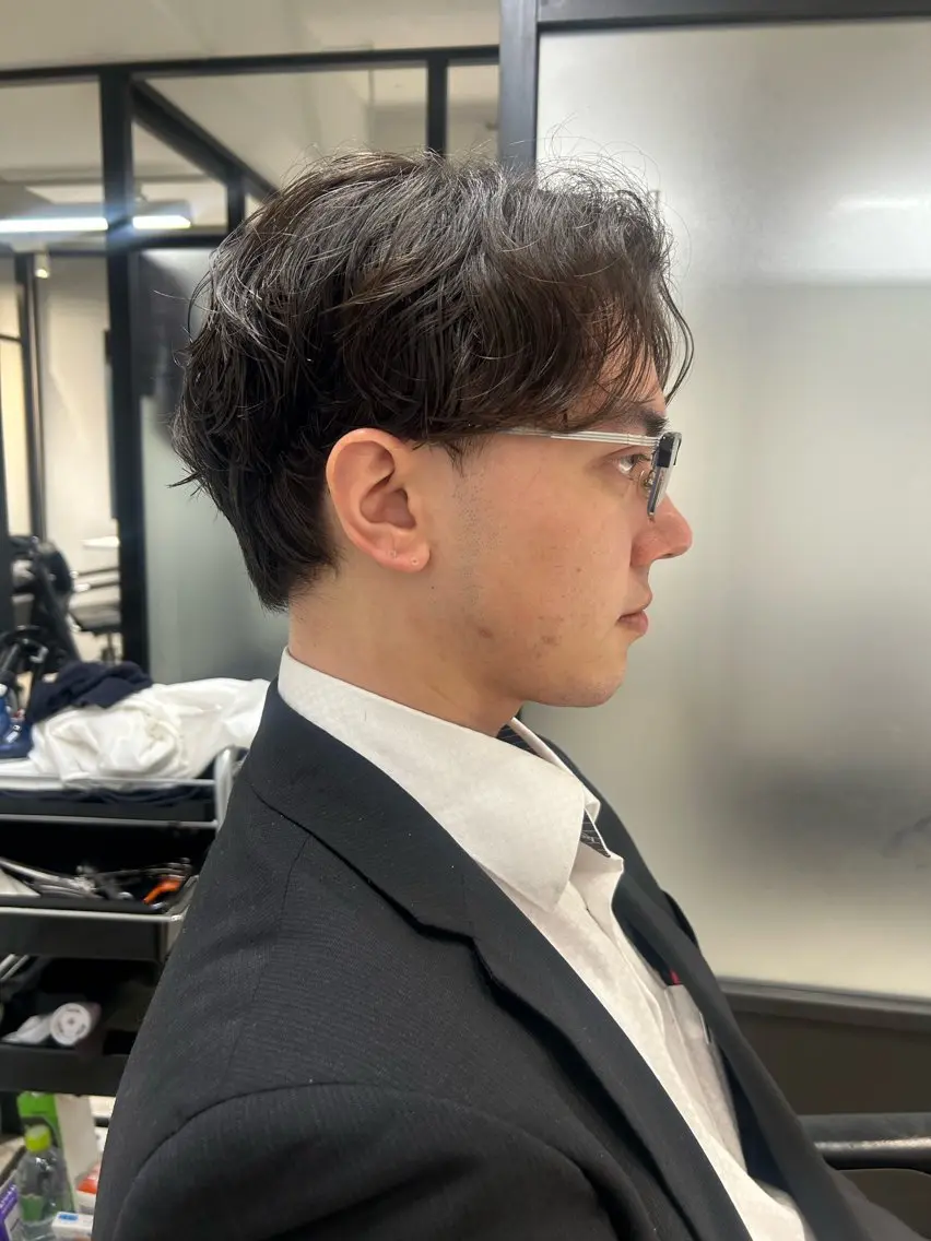 パーマ メンズ カット パーマ 谷口 瑠莉のヘアスタイル