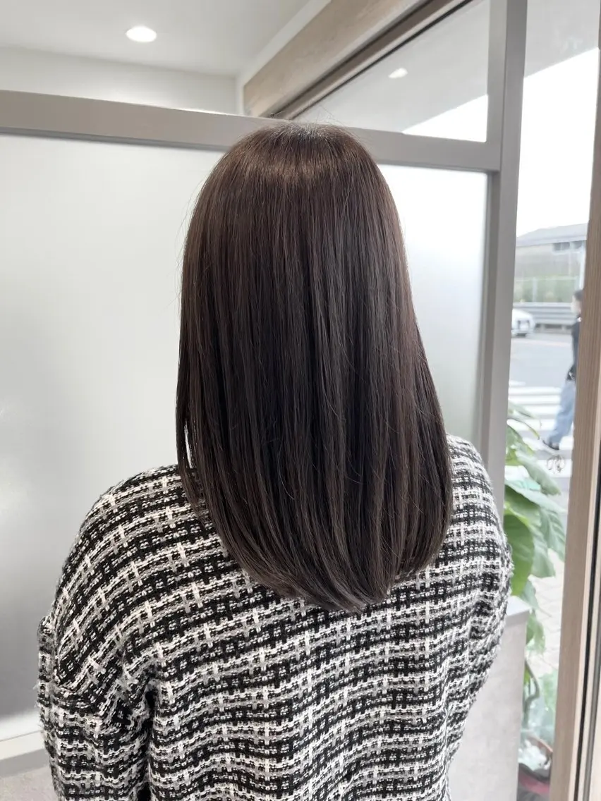 セミロング カラー ブリーチ トリートメント カット トリートメント ヘッドスパ 美髪矯正/髪質改善 🌼 原田 愛弓のヘアスタイル