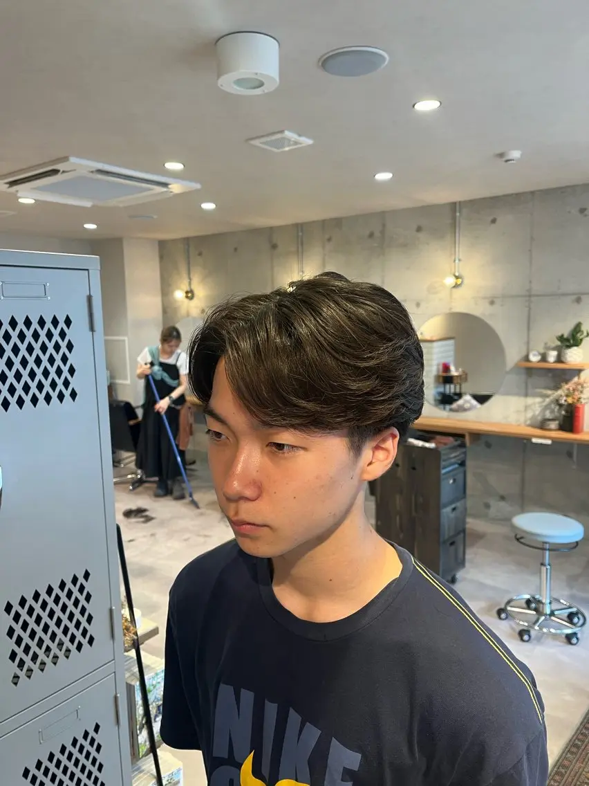 ショート パーマ メンズ くせ毛 ニュアンスパーマ 🌀メンズパーマ🌀 🐏丸山祐宇🐏のヘアスタイル
