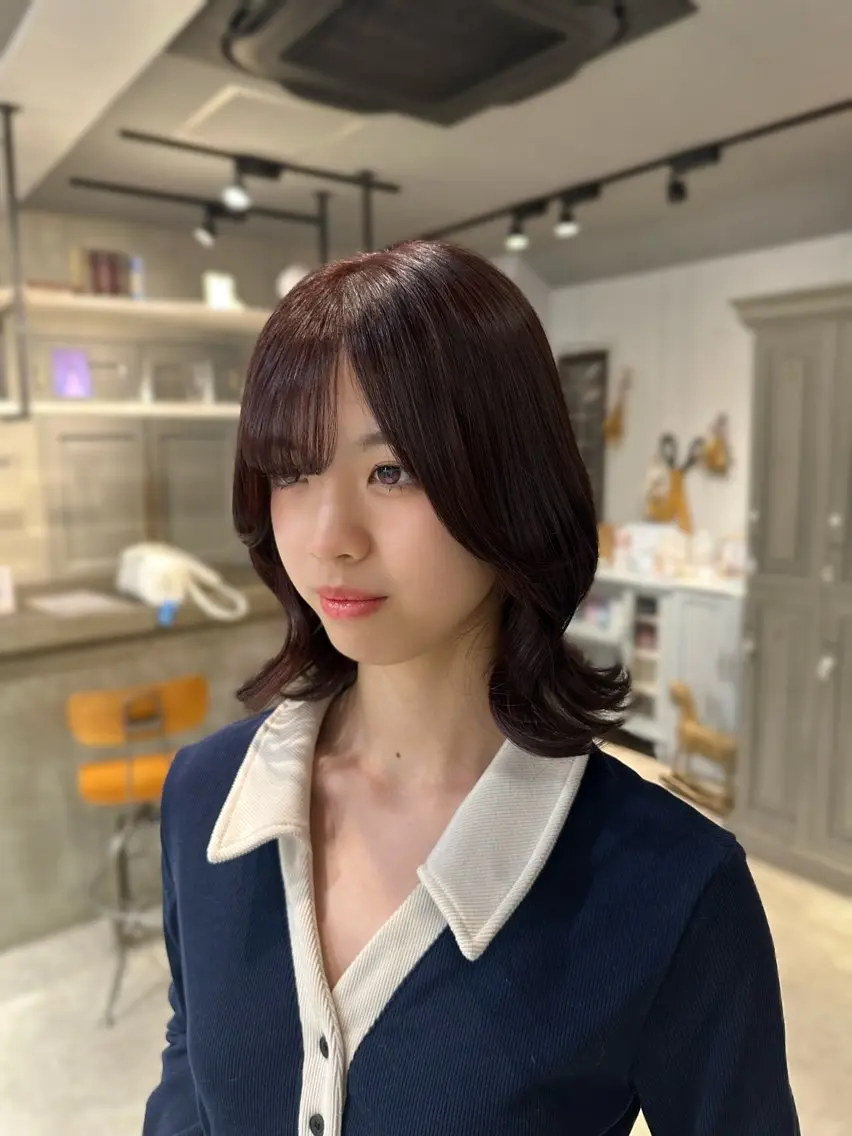 ミディアム 無料カットモデル🍎 ユカのヘアスタイル