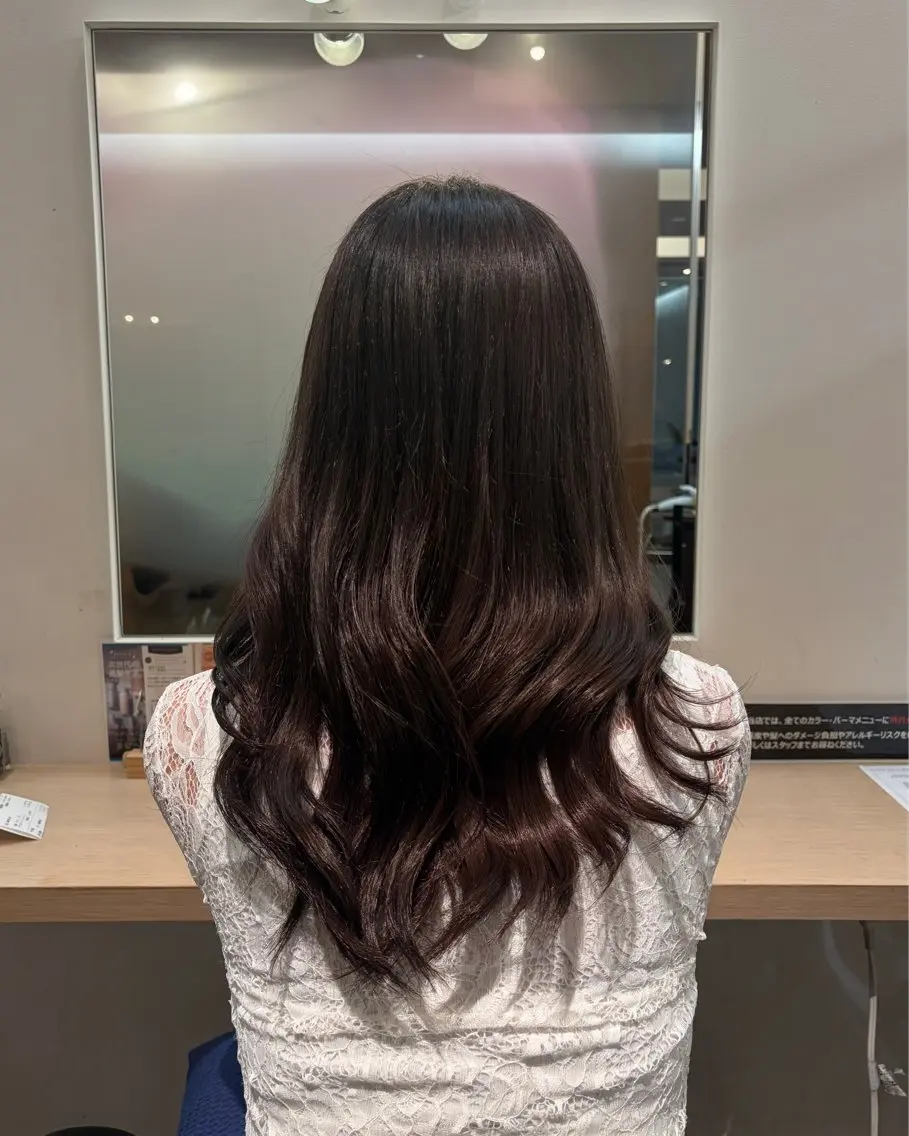 ロング カラー 謝花 卯依┆͓̽ モデル募集中🪽⋆*のヘアスタイル