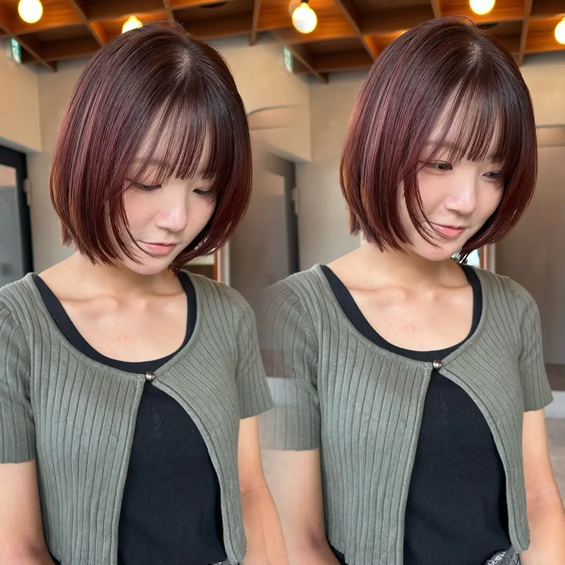 🩵【ご新規様】大人気✨レイヤーカット＋高保湿ナノスチームトリートメント:超音波アイロンの写真