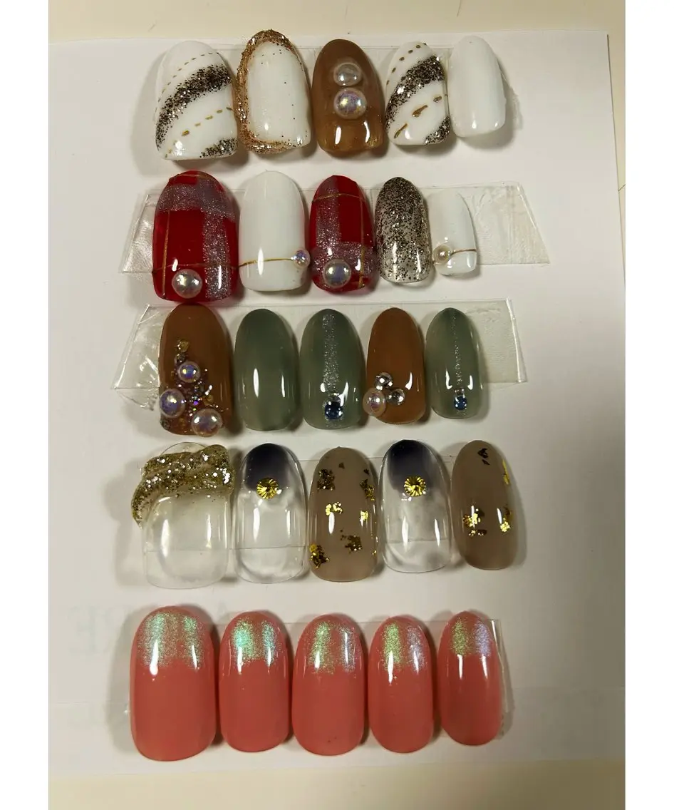 ネイル 冬ネイル クリスマス ハンドネイル 自宅サロン♡ Mamiのネイルデザイン
