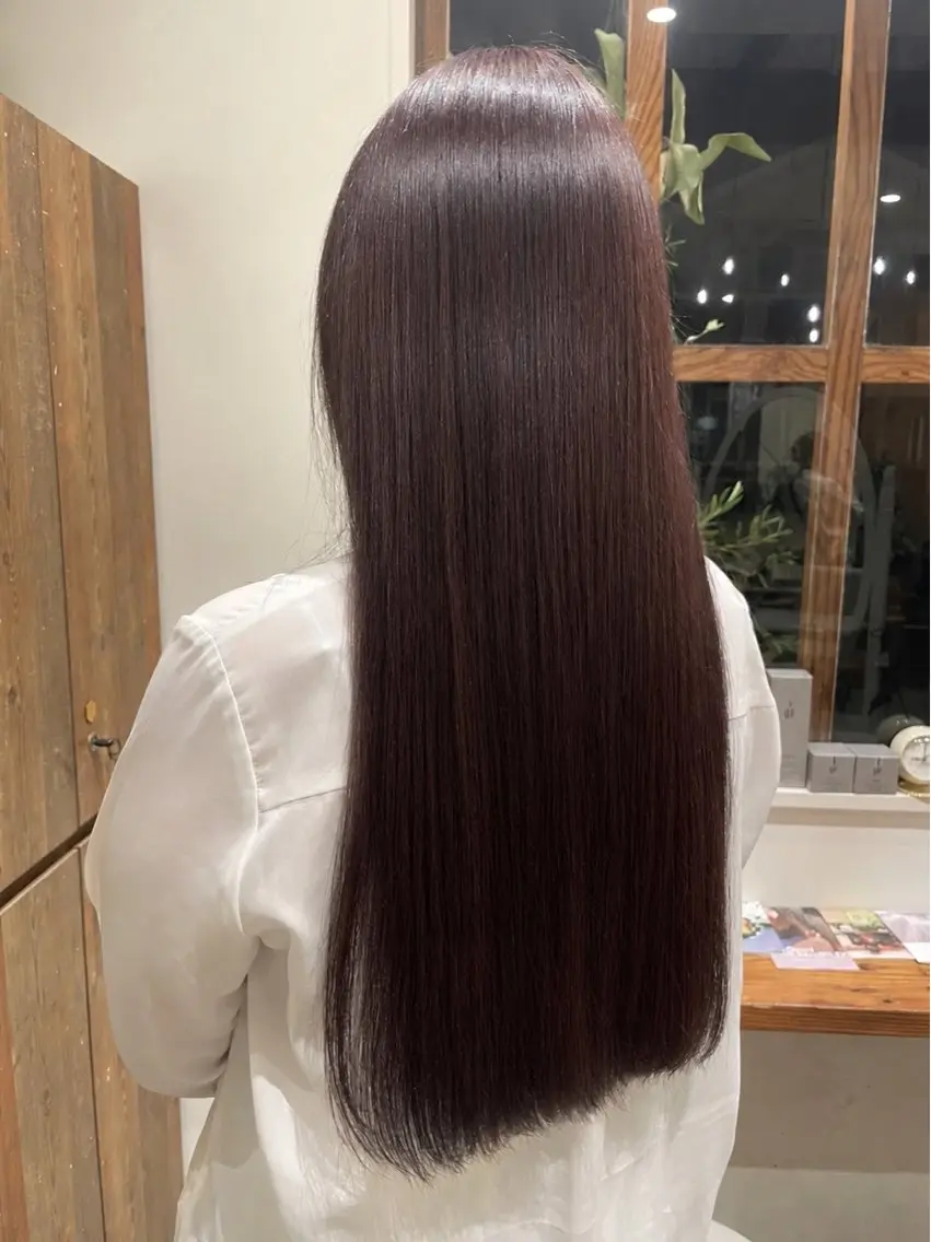 カラー ラベンダーカラー girouette 中尾真菜のヘアスタイル