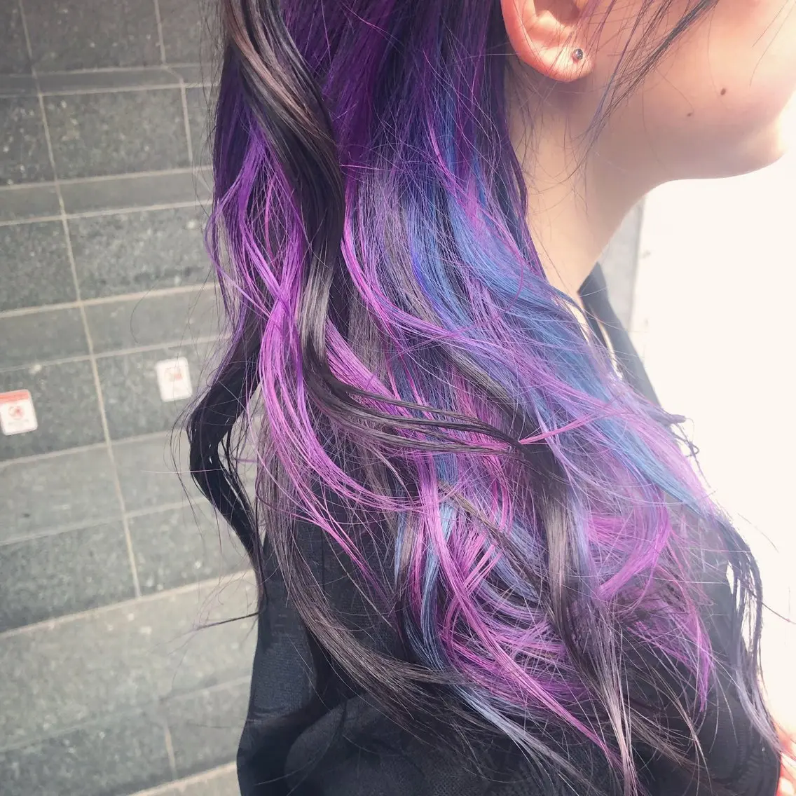 ロング カラー ブリーチ デザインカラー インナーカラー ユニコーンカラー カット ヘアカラー トリートメント 原宿サロン代表 デザインカラー伊藤卓のヘアスタイル