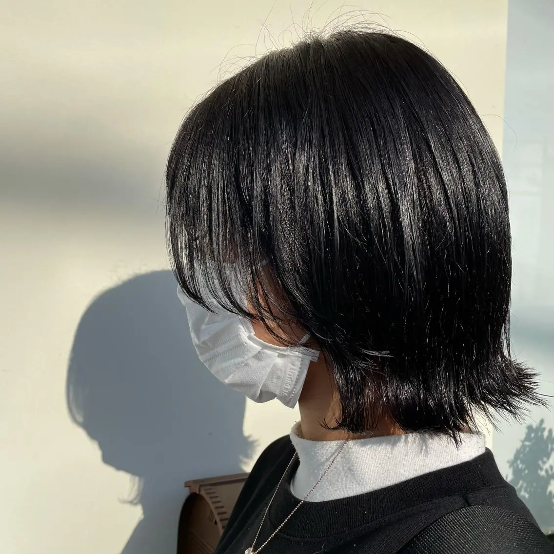 ショート 顔まわりレイヤー 顔周りカット レイヤーカット bisou_ SAEのヘアスタイル