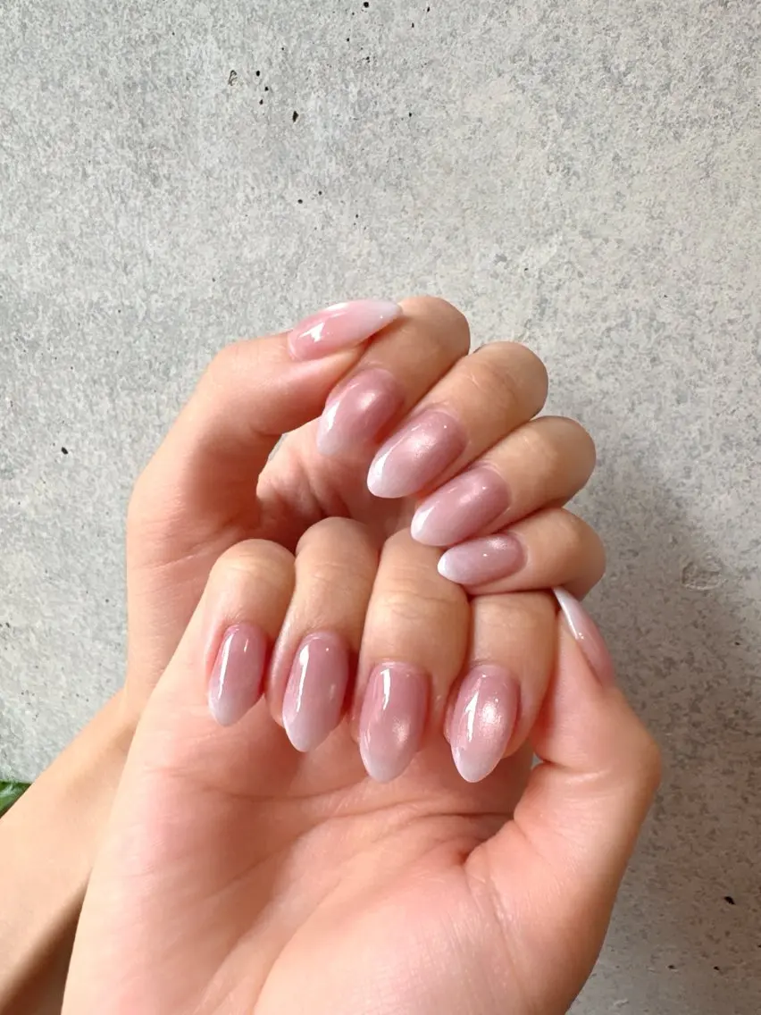 ネイル ジェルネイル 持ち込み ニュアンスネイル オフィスネイル ワンホンネイル Pooky nailsのネイルデザイン