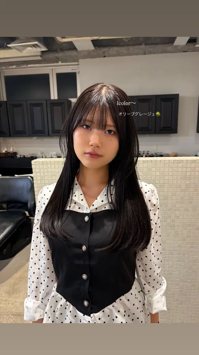 ロング カラー 透明感カラー グレージュ オリーブグレージュ オリーブグレー 似合わせカラー🪷/ miharuのヘアスタイル