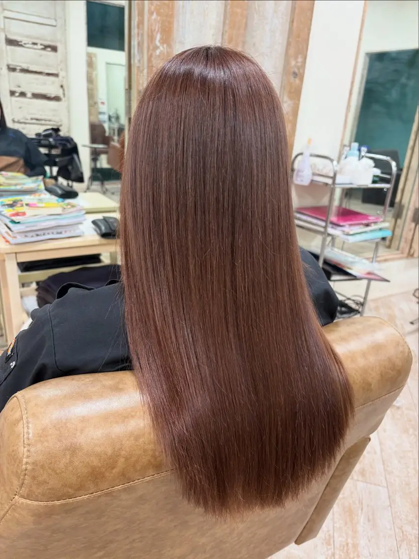 ロング カラー 菊地 映香のヘアスタイル