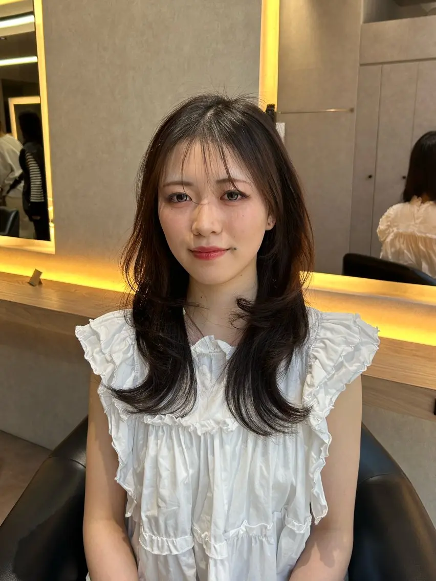 セミロング 🌿‬髪質改善カラー 菊池梨麻🌿‬のヘアスタイル