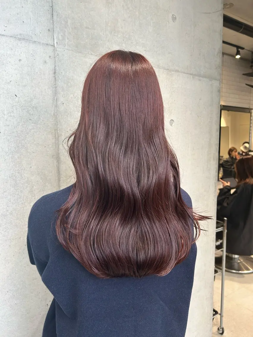 ロング カラー ヘアアレンジ カット ヘアカラー トリートメント ボブ艶モテカラー🫧 カリンのヘアスタイル