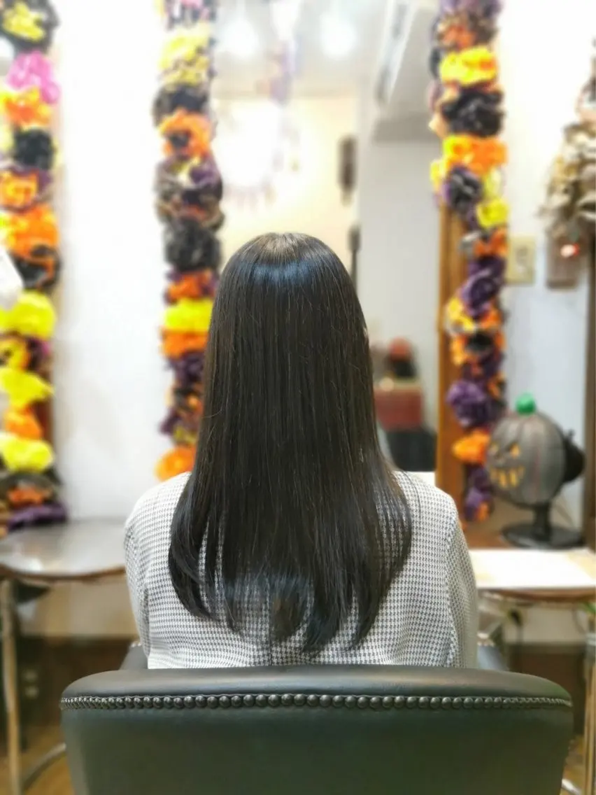 ロング 上間 洋子のヘアスタイル