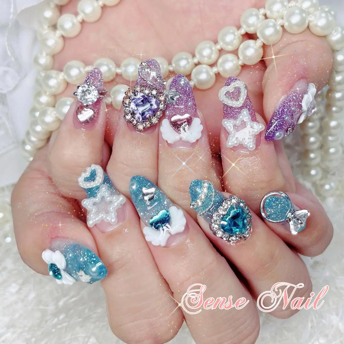 ネイル ロング カラー パーマ ヘアアレンジ メンズ ハンドネイル ハンドケア 🎀Sense Nail渋谷店🎀のネイルデザイン