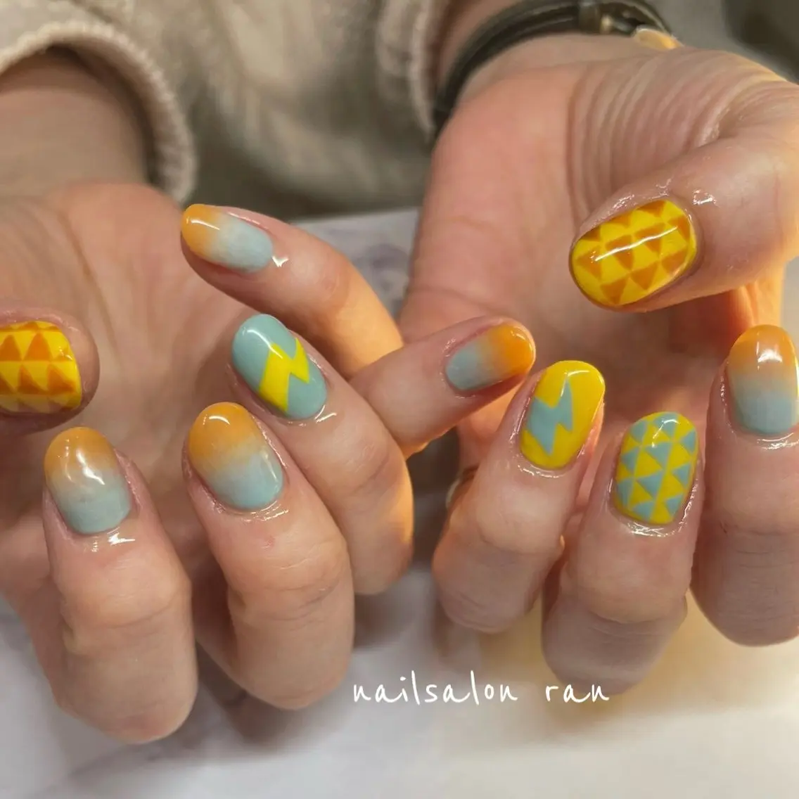 ネイル アートネイル ハンドネイル ハンドケア nailsalon ranのネイルデザイン
