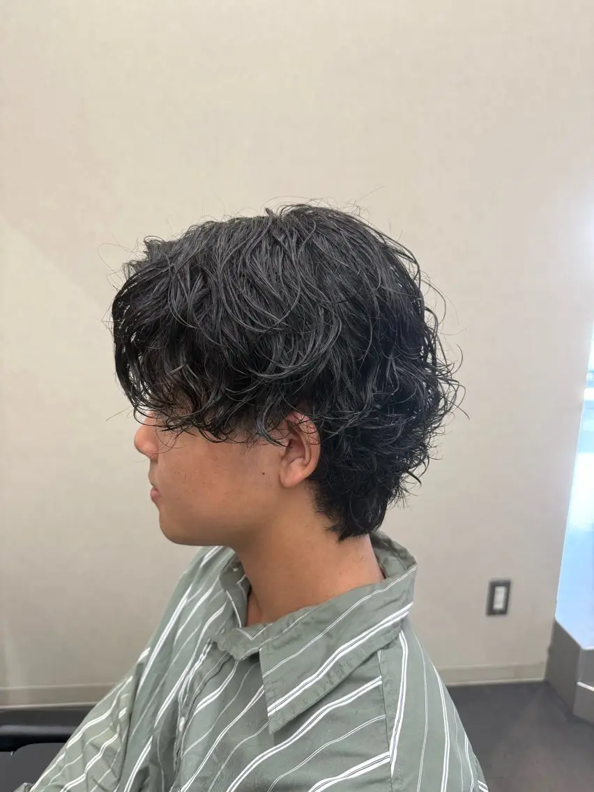 ミディアム ミディアムパーマ カット パーマ ✂️ステレオ知立✂️ 福田拓人⚽️のヘアスタイル