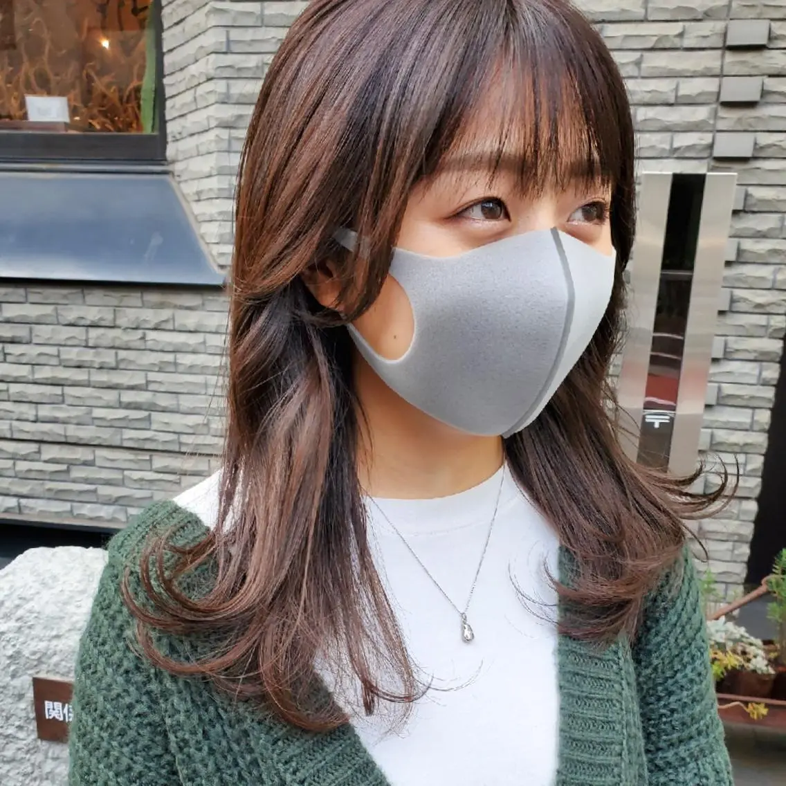 ミディアム 韓国風ヘア レイヤーカット 韓国レイヤー suzuのヘアスタイル