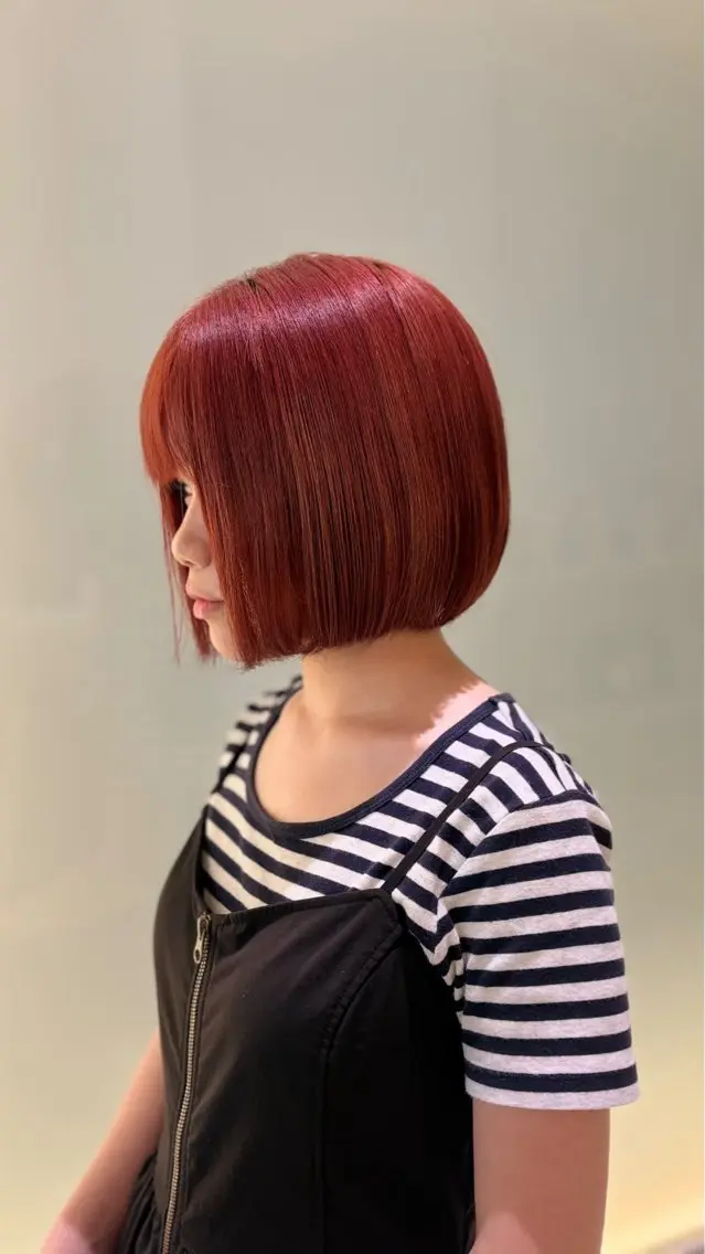 ショート ヘアカラー HINA🌟/ボブ /透明感カラー🫧のヘアスタイル