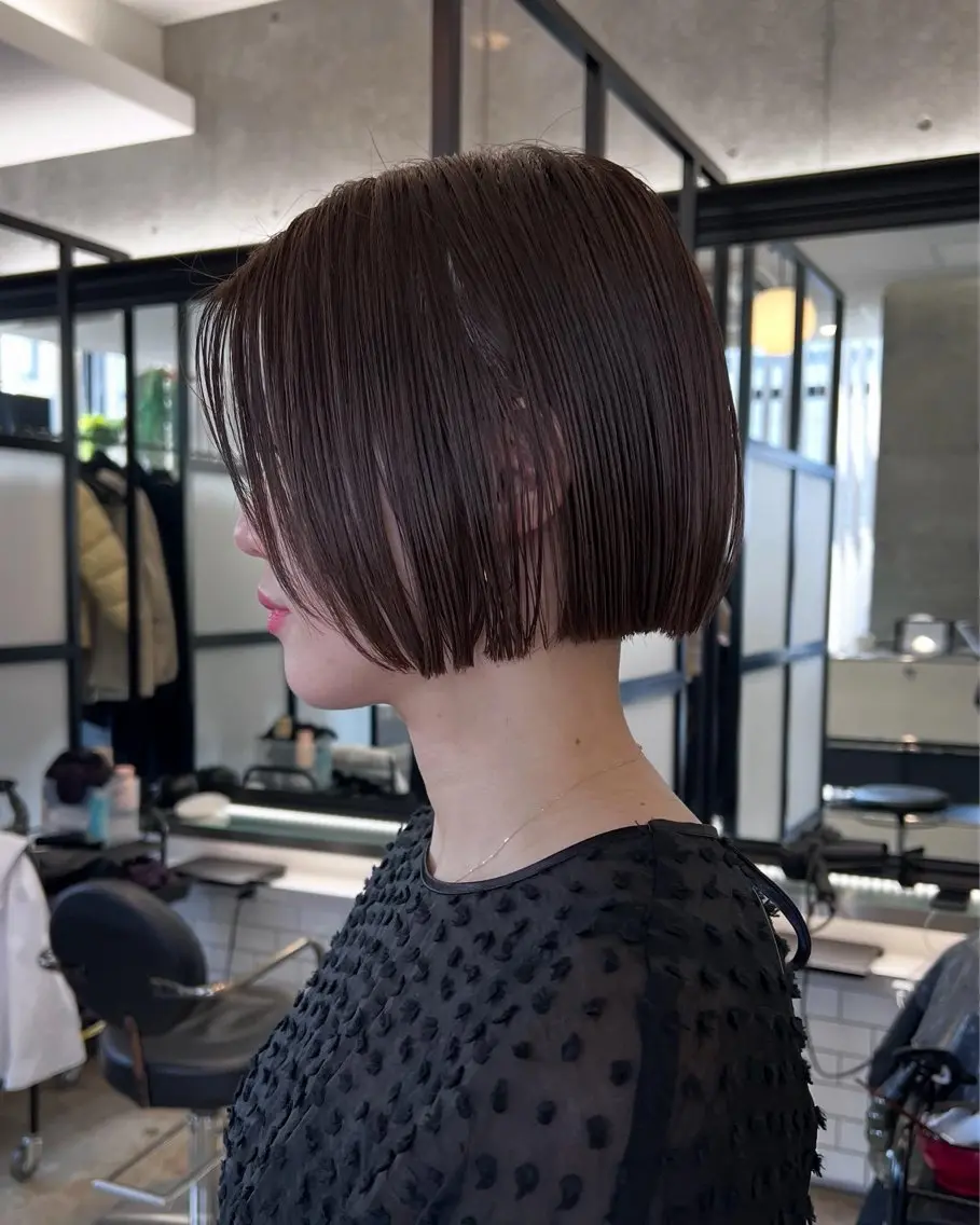 ショート カラー カット ヘアカラー トリートメント くせっ毛カット タツヤのヘアスタイル