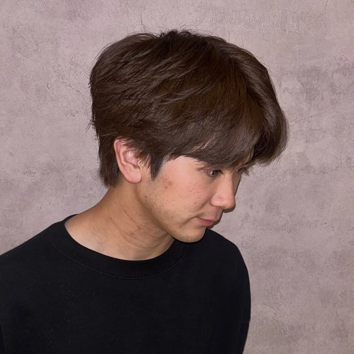 メンズ センターパート 山本 絃貴のヘアスタイル