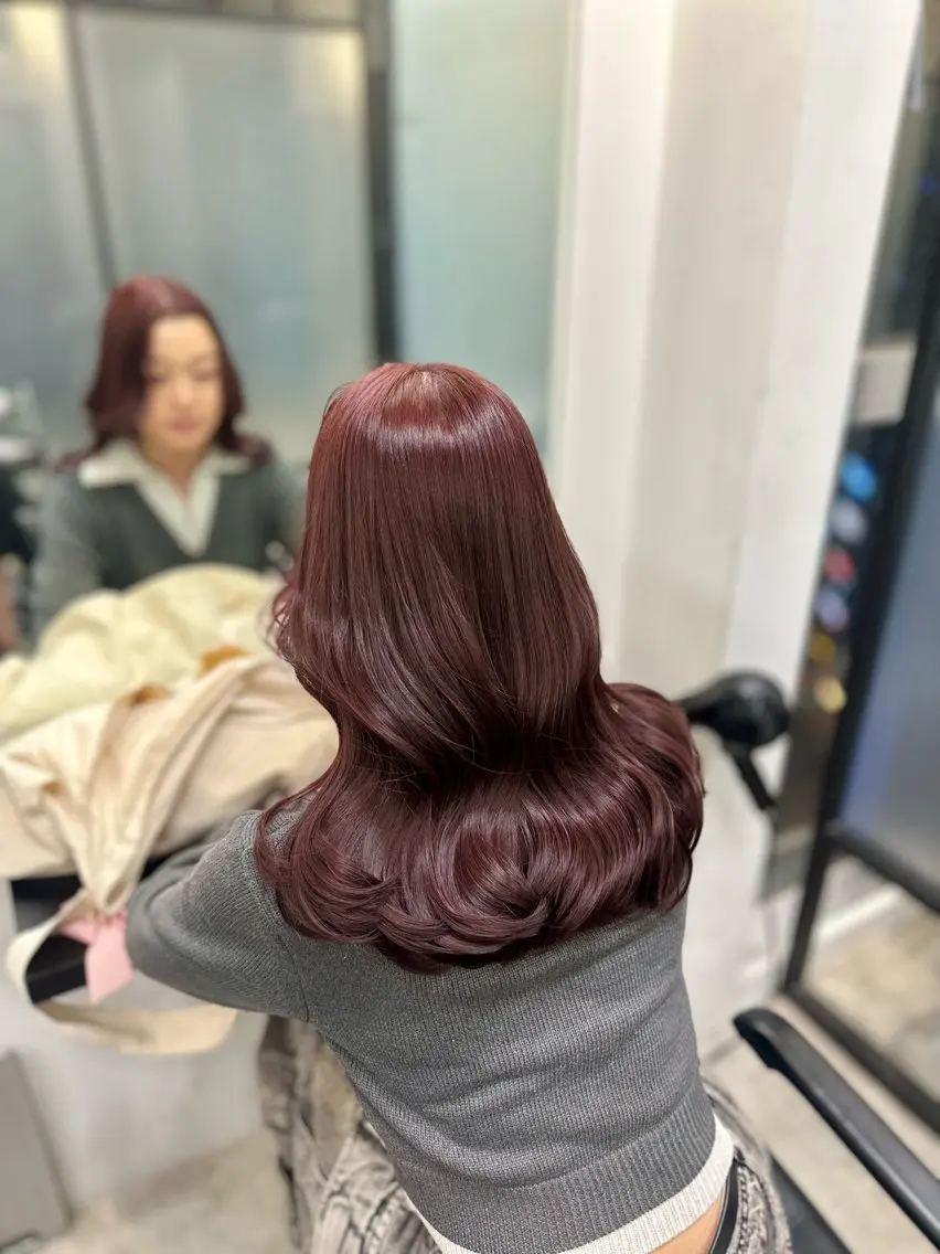 ミディアム カラー ヘアアレンジ ダブルカラー｜ なおき｜池袋美容師のヘアスタイル