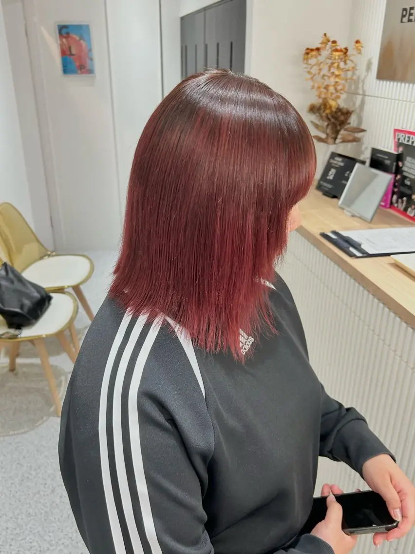 カラー ハイトーンカラー 🌟カットレイヤー ボブ森龍哉のヘアスタイル