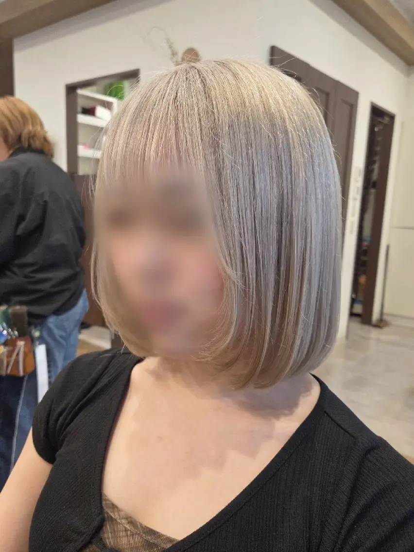 ミディアム カラー ヘアカラー 関口 友菜のヘアスタイル