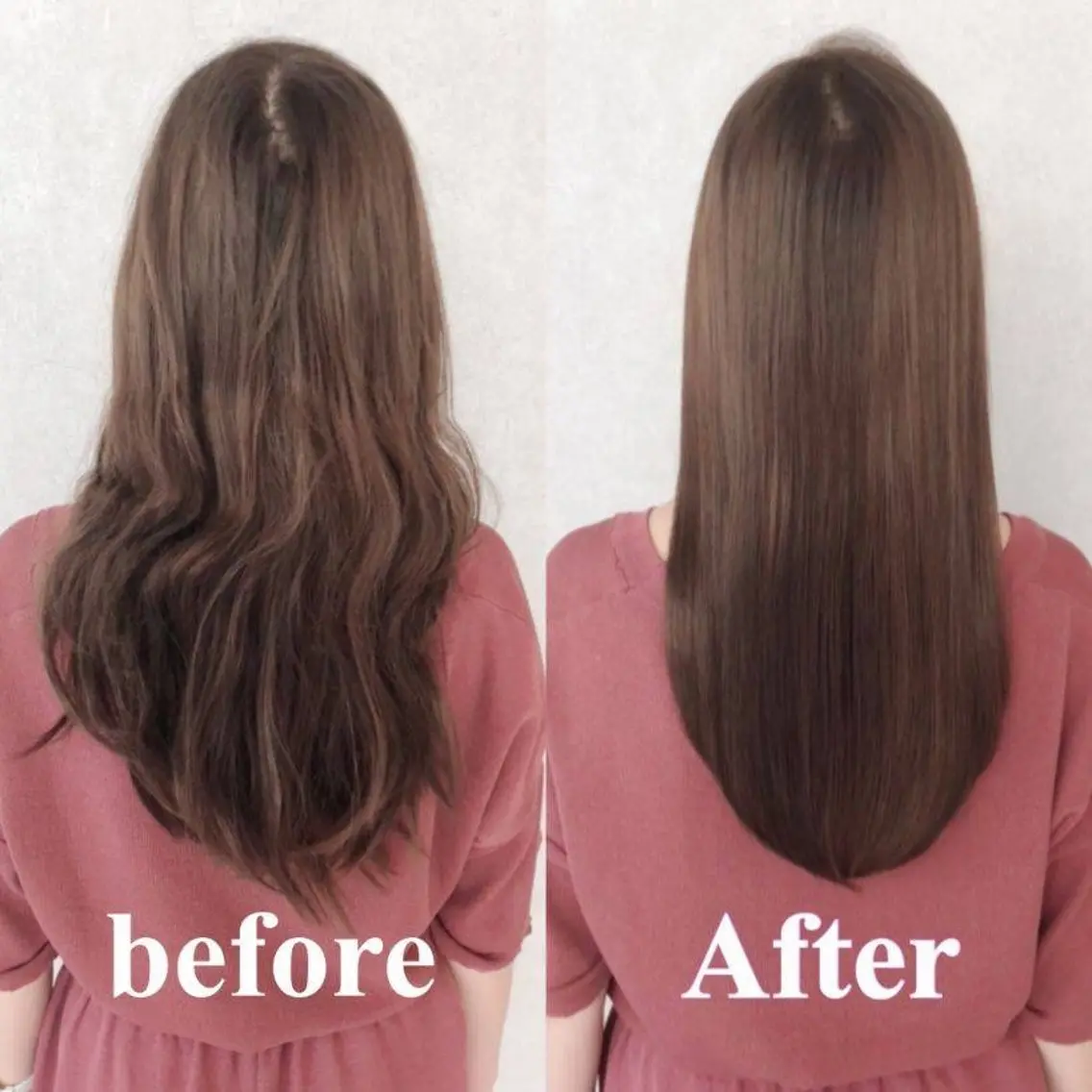 セミロング 縮毛矯正 トリートメント 銀座デジパ×暖色艶髪 🍓ASUKAのヘアスタイル