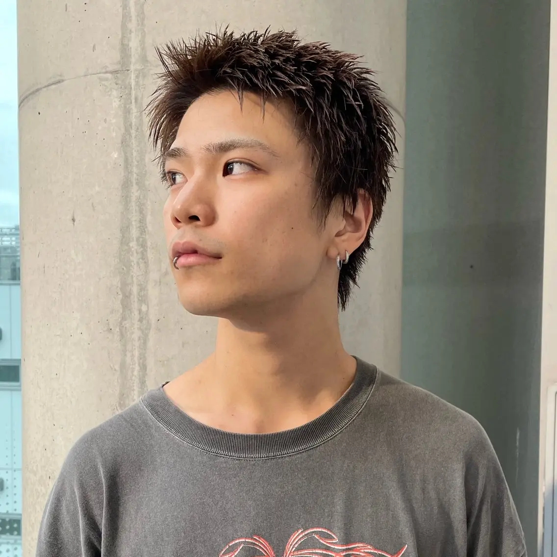 オススメ！平日限定メンズカット＋ブリーチ無しダブルカラー（シャンプースタイリング付き白髪染め可）新規メンズ限定の写真