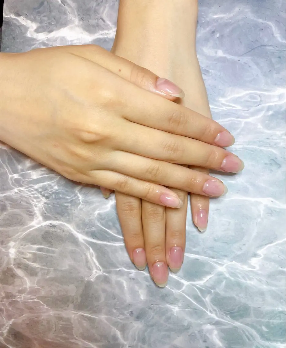 オフあり❣️ケア付き✨🌿クリアジェルネイルの写真