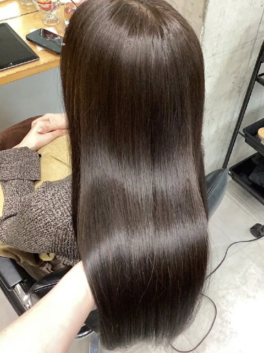 セミロング カラー カット ヘアカラー トリートメント ヘアアレンジ/柔らか 艶カラー/AKARIのヘアスタイル
