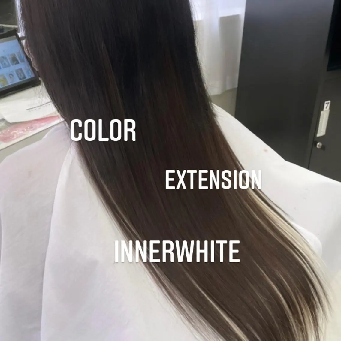 ロング カラー ヘアカラー エクステ エクステ🩵ブリーチ 韓国ヘア🩵KAEのヘアスタイル