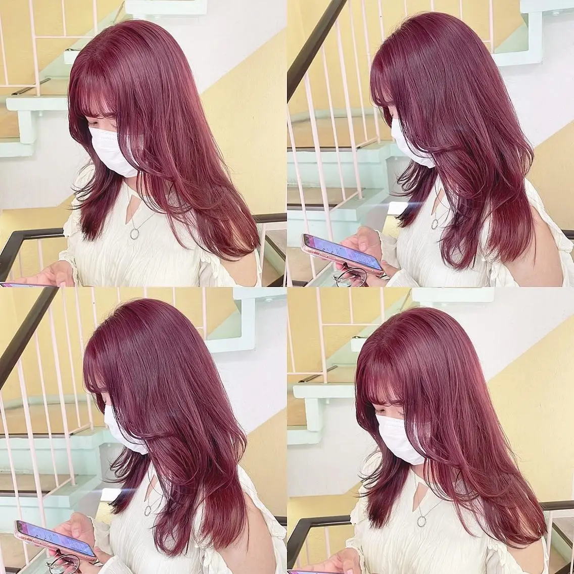 カラー ヘアカラー トリートメント 渋谷:インナーカラー ／🍒エリカ🍒のヘアスタイル