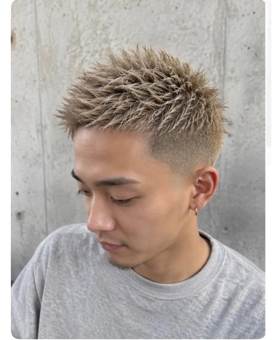 ショート カラー メンズ カット ヘアカラー ORI. men’s hairのヘアスタイル