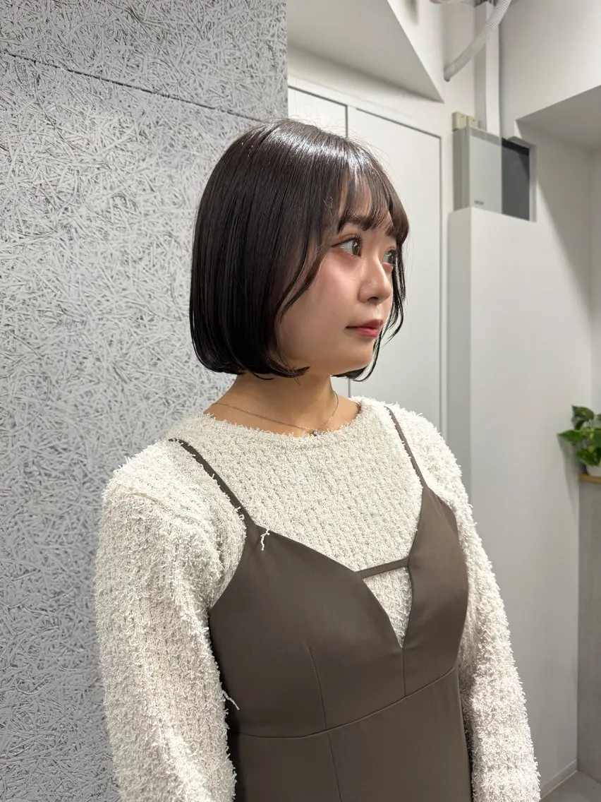 ショート ボブ/レイヤーカット 縮毛矯正/コウキ新宿のヘアスタイル