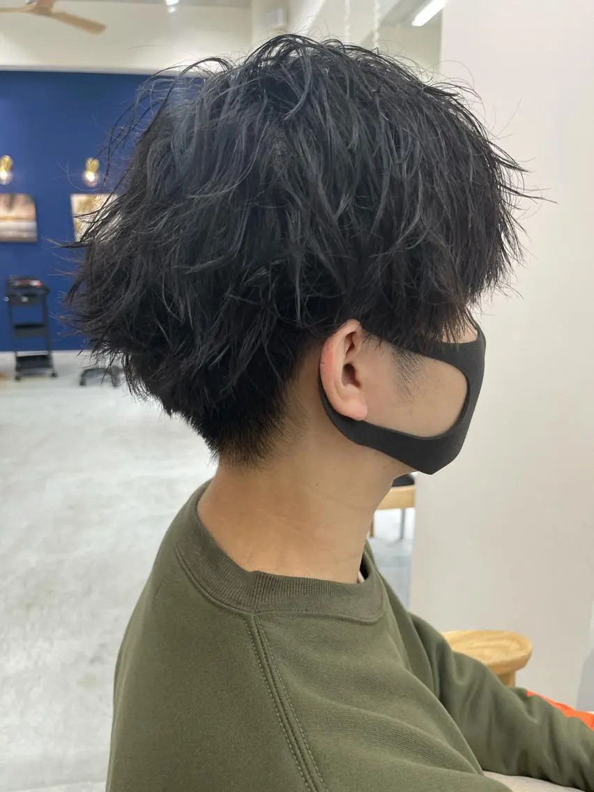 【メンズ限定】メンズカット+パーマ+カラー+マッサージスパ♨️の写真