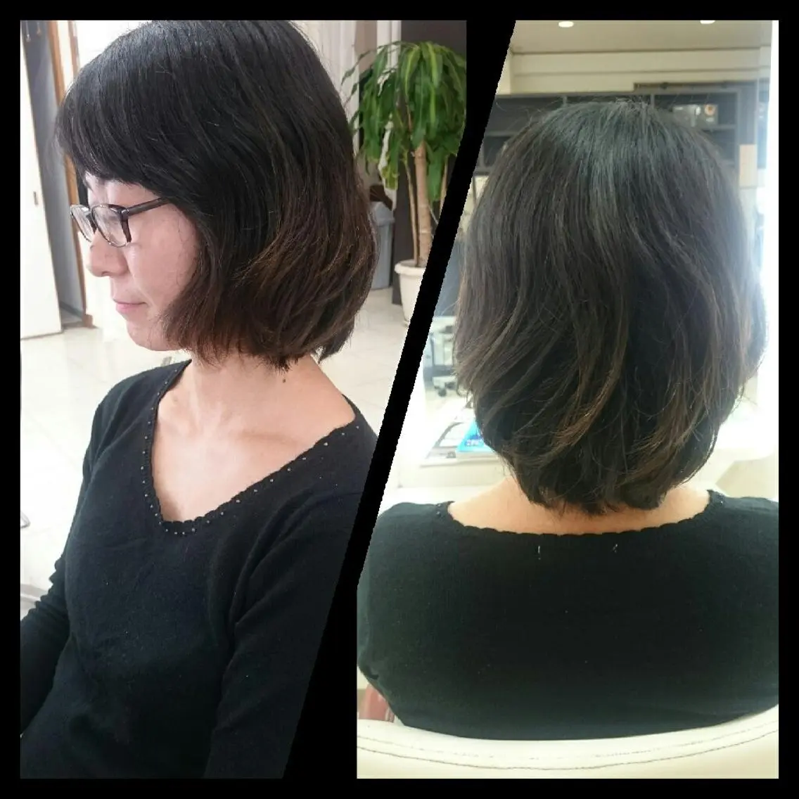 ミディアム キンジョウ エナミのヘアスタイル