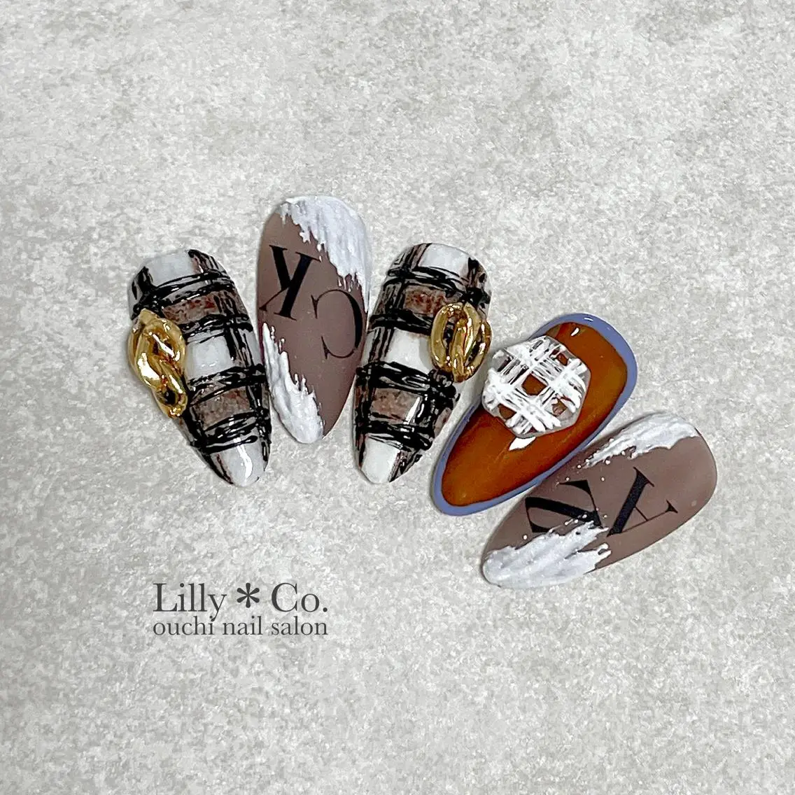 ネイル アートネイル バレンタイン ハンドネイル ハンドケア Lilly Co.のネイルデザイン