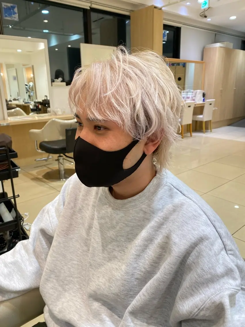 ショート カラー メンズ カット ヘアカラー メンズ特化型美容師 栗山勇人のヘアスタイル