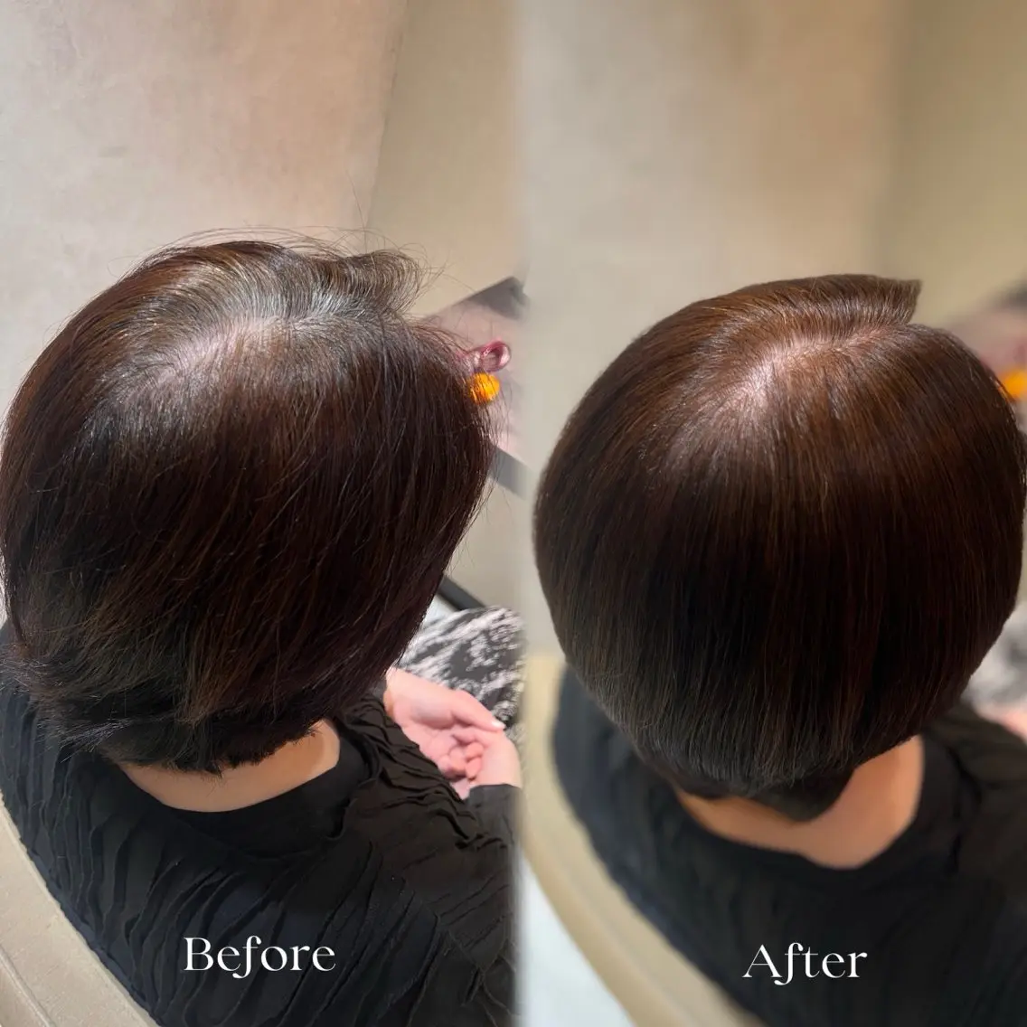【土日限定】ヘアマニキュアによるヘアカラーの写真