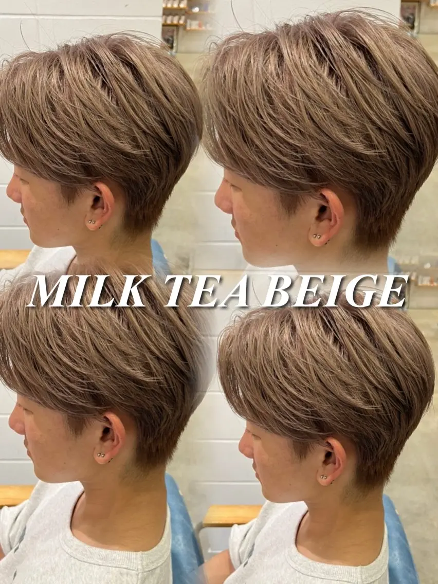 ショート カラー メンズ メンズブリーチ ブリーチ マンツーマン施術 🥥國谷俊介🥥のヘアスタイル