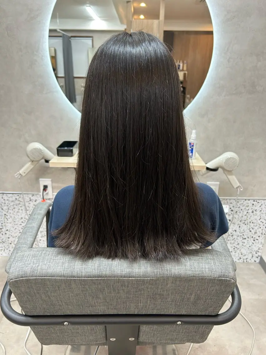 ロング カット 縮毛矯正 VIE.ORNER 土気🍀小岩井樹のヘアスタイル