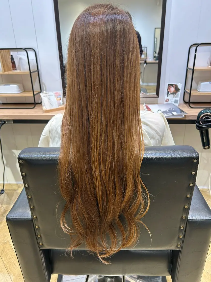 ロング カラー ブラウンカラー ナチュラルブラウン 学生 ヘアカラー K-two/谷町/ 丸山永遠の眉毛・アイブロウイメージ