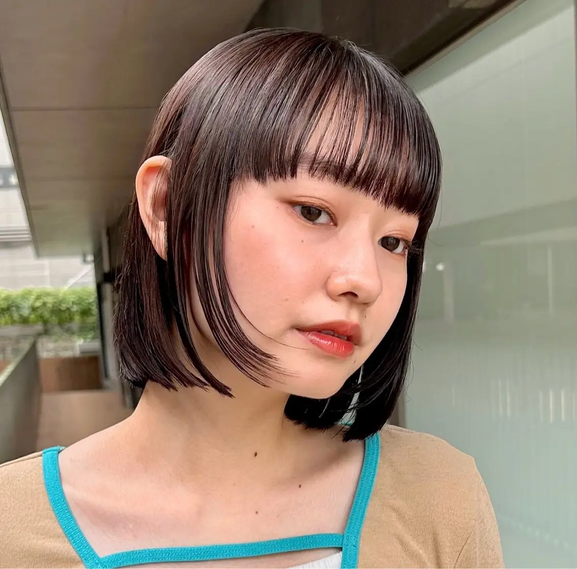 ミディアム カラー ヘアアレンジ ‎透明感×艶髪 ‎🫒maki🎀のヘアスタイル